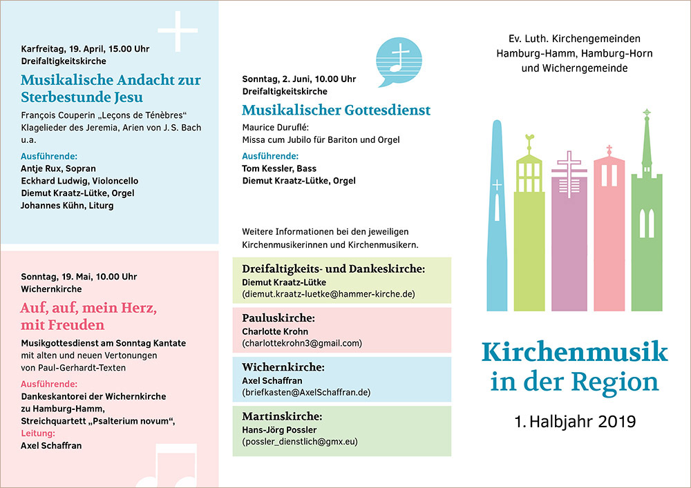 Faltblatt Kirchenmusik Hamburg-Hamm
